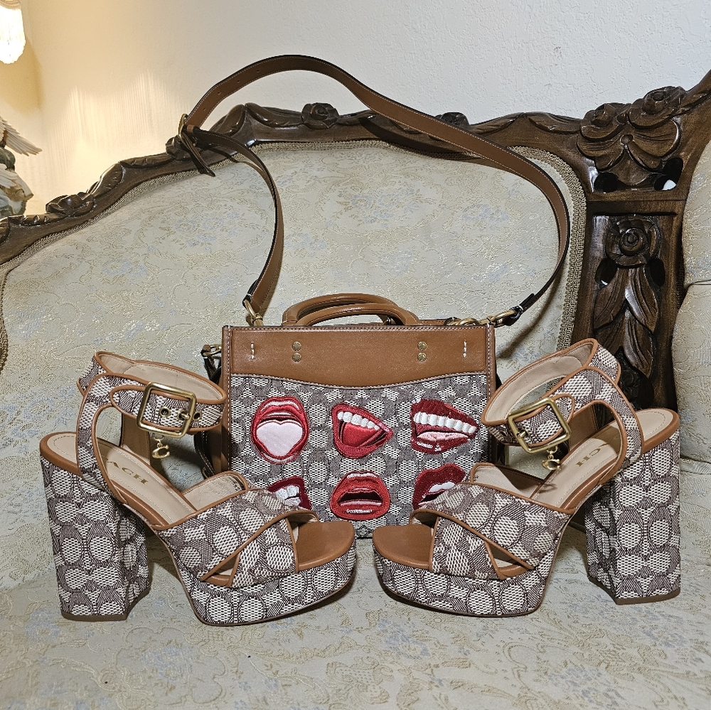 Coach X Tom Wesselmann  Roge 25 Bag and Shoes Bundle